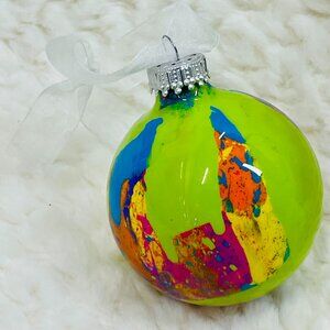 Hand Painted Glass Ornament